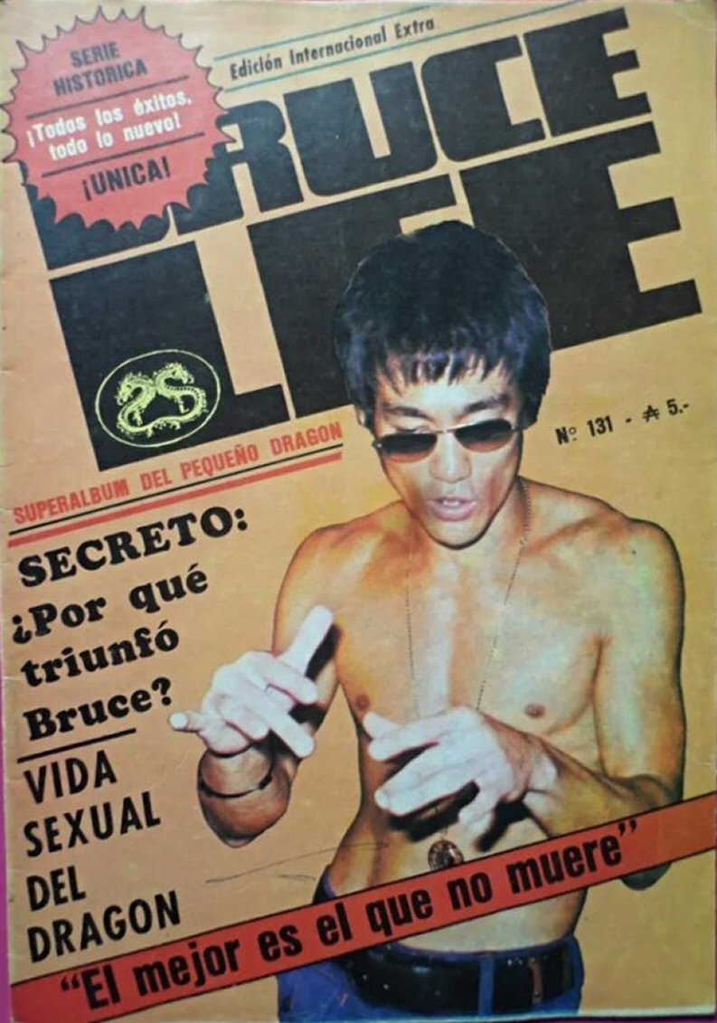 BRUCE LEE magazine side cover Issue 131  January 1988